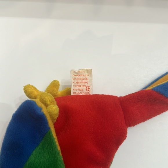 Ty Beanie Baby Jabber The Parrot Tropical Bird Retired - Picture 5 of 5